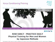 Tablet Screenshot of koryuconditioning.com